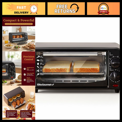 Compact slice toaster oven - toaster,